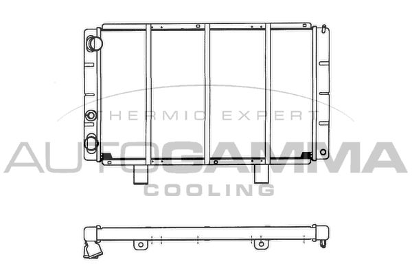 AUTOGAMMA Radiators, Motora dzesēšanas sistēma 102274