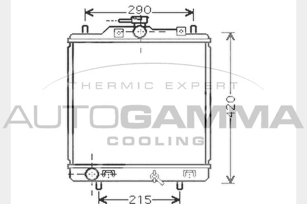 AUTOGAMMA Radiators, Motora dzesēšanas sistēma 102325