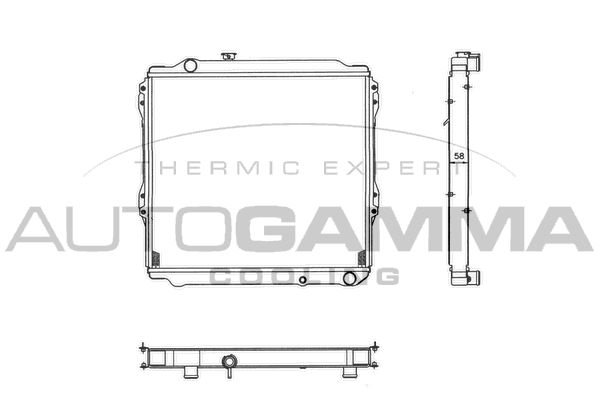 AUTOGAMMA Radiators, Motora dzesēšanas sistēma 102369