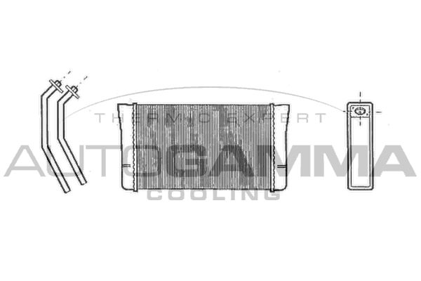 AUTOGAMMA Теплообменник, отопление салона 102545