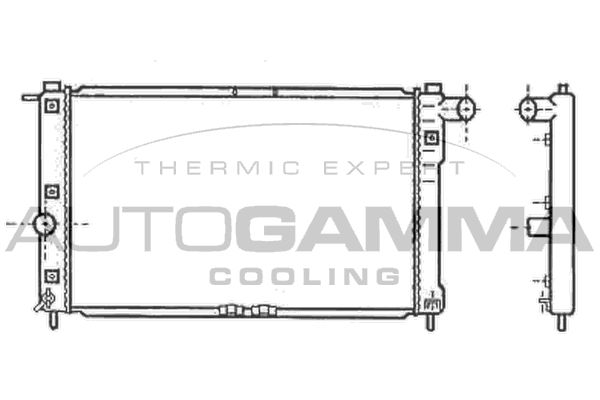 AUTOGAMMA Radiators, Motora dzesēšanas sistēma 102581