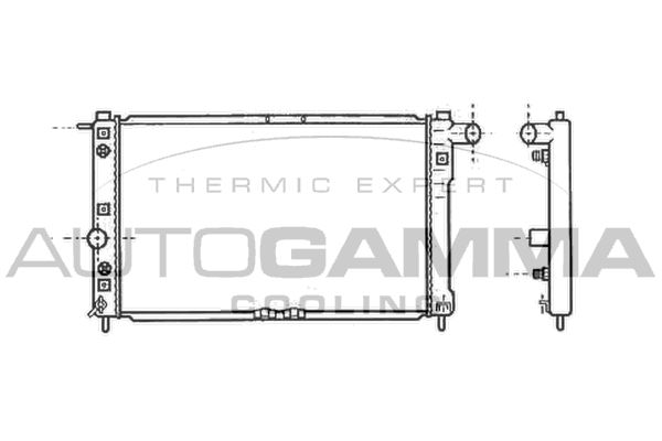 AUTOGAMMA Radiators, Motora dzesēšanas sistēma 102589