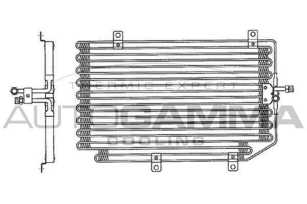 AUTOGAMMA Конденсатор, кондиционер 102594