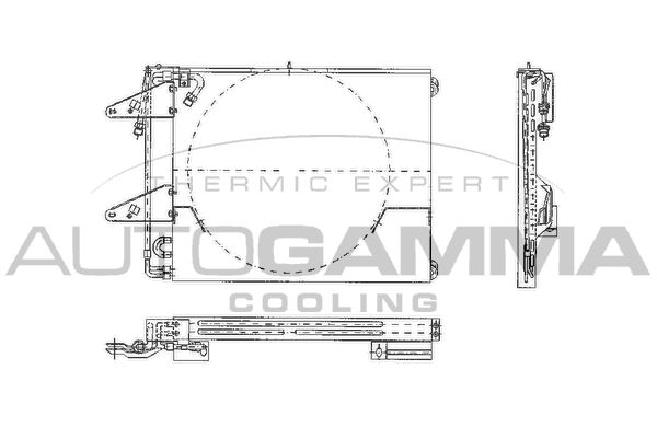 AUTOGAMMA Конденсатор, кондиционер 102614