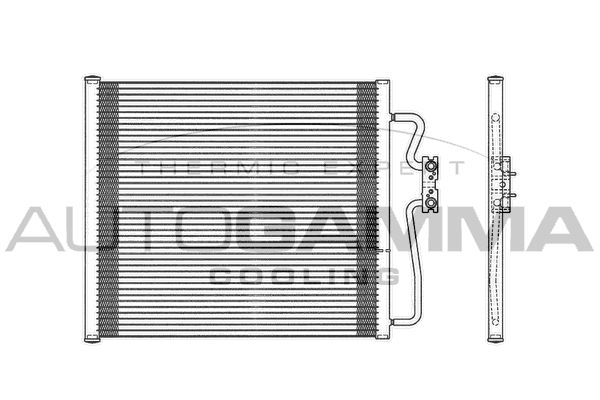 AUTOGAMMA Конденсатор, кондиционер 102615
