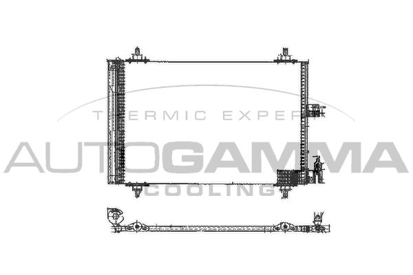 AUTOGAMMA Конденсатор, кондиционер 102627