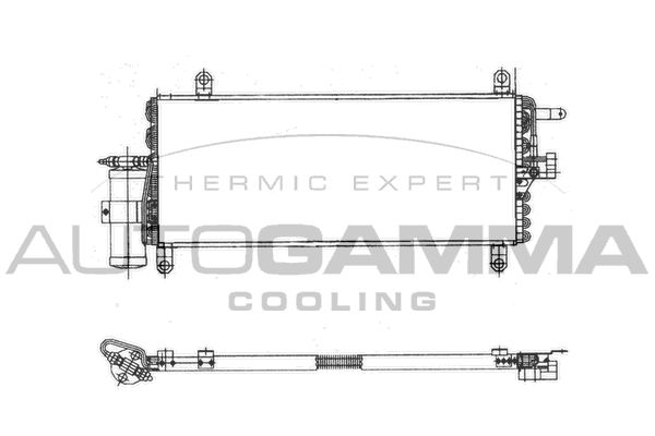 AUTOGAMMA Конденсатор, кондиционер 102638