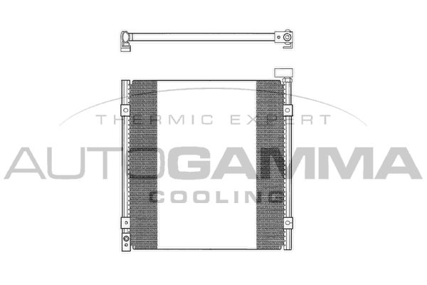 AUTOGAMMA Конденсатор, кондиционер 102663