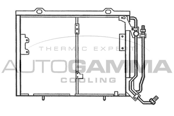 AUTOGAMMA Конденсатор, кондиционер 102700