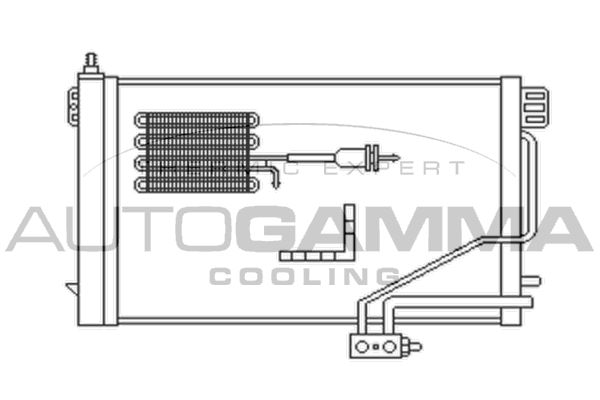 AUTOGAMMA Конденсатор, кондиционер 102702