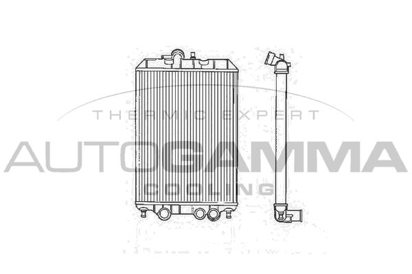 AUTOGAMMA Радиатор, охлаждение двигателя 102958