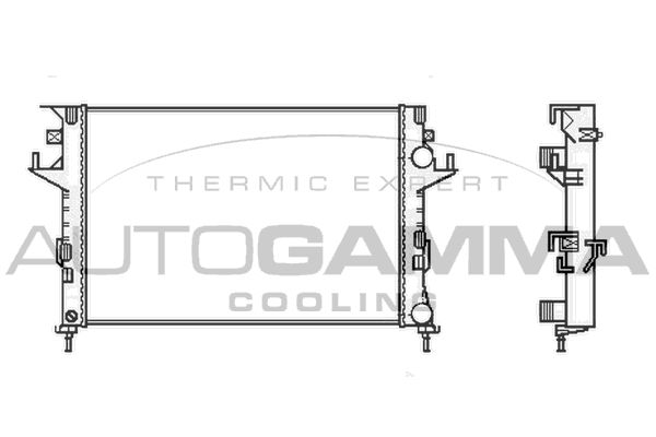 AUTOGAMMA Radiators, Motora dzesēšanas sistēma 103031
