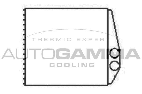 AUTOGAMMA Теплообменник, отопление салона 103240