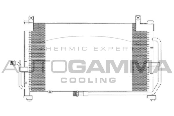 AUTOGAMMA Конденсатор, кондиционер 103278