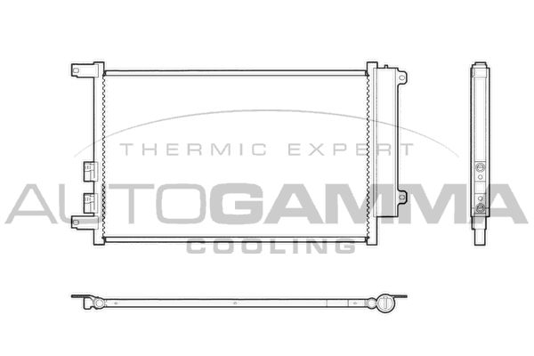 AUTOGAMMA Конденсатор, кондиционер 103327