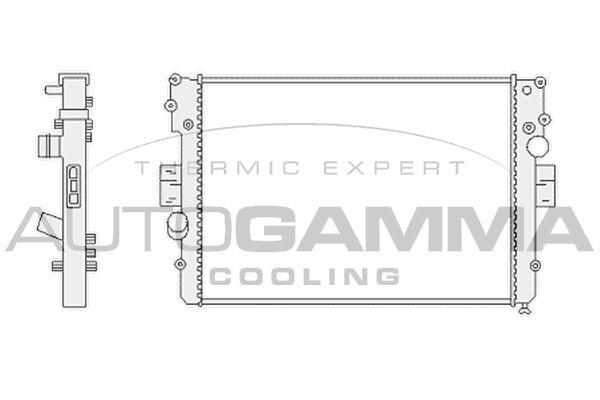 AUTOGAMMA Radiators, Motora dzesēšanas sistēma 103332