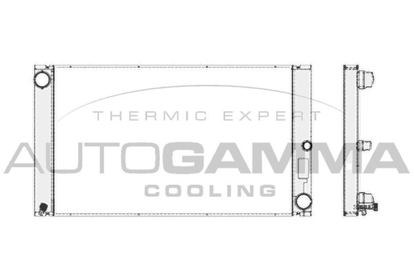 AUTOGAMMA Radiators, Motora dzesēšanas sistēma 103390