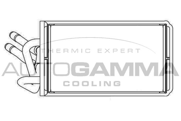 AUTOGAMMA Теплообменник, отопление салона 103432