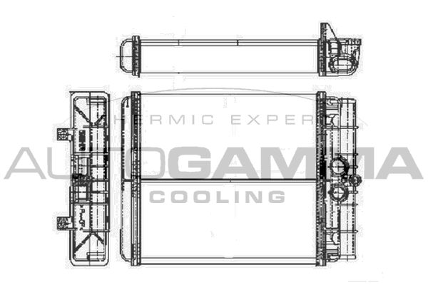 AUTOGAMMA Теплообменник, отопление салона 103451