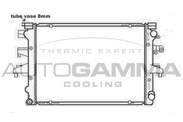 AUTOGAMMA Radiators, Motora dzesēšanas sistēma 103545