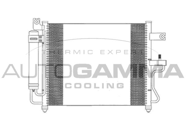 AUTOGAMMA Конденсатор, кондиционер 103557