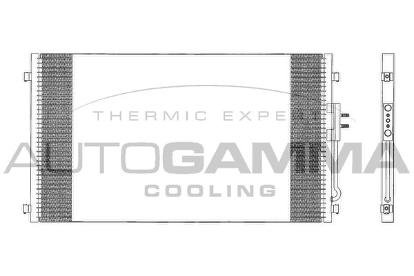 AUTOGAMMA Конденсатор, кондиционер 103618