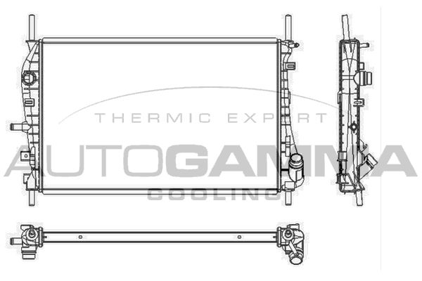 AUTOGAMMA Radiators, Motora dzesēšanas sistēma 103653