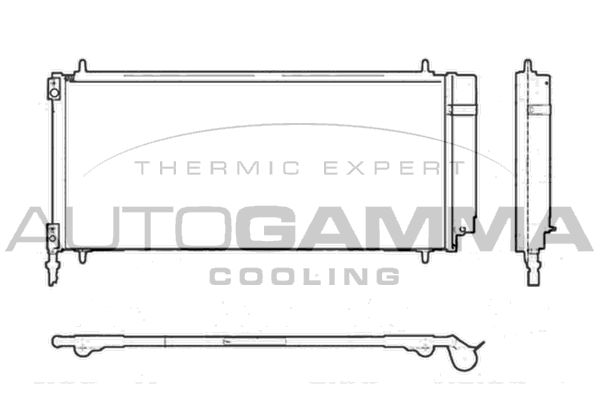 AUTOGAMMA Конденсатор, кондиционер 103709