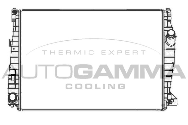 AUTOGAMMA Радиатор, охлаждение двигателя 103715
