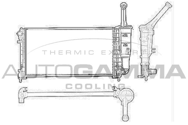 AUTOGAMMA Radiators, Motora dzesēšanas sistēma 103758