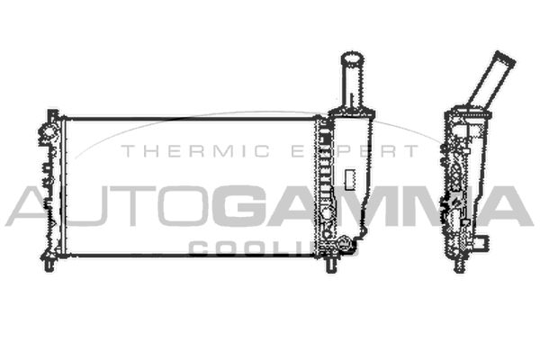 AUTOGAMMA Radiators, Motora dzesēšanas sistēma 103766
