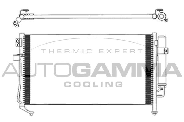 AUTOGAMMA Конденсатор, кондиционер 103837