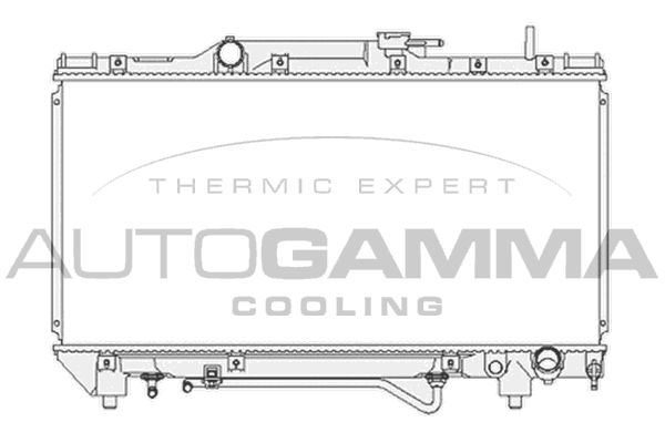 AUTOGAMMA Радиатор, охлаждение двигателя 103857