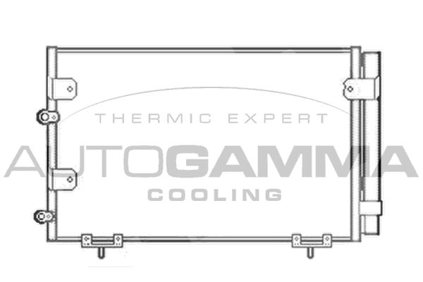 AUTOGAMMA Конденсатор, кондиционер 103859