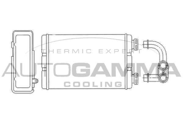 AUTOGAMMA Теплообменник, отопление салона 103895