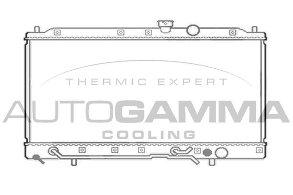 AUTOGAMMA Радиатор, охлаждение двигателя 103960