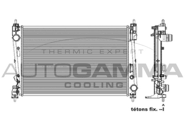 AUTOGAMMA Radiators, Motora dzesēšanas sistēma 103987