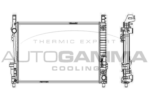 AUTOGAMMA Радиатор, охлаждение двигателя 103994