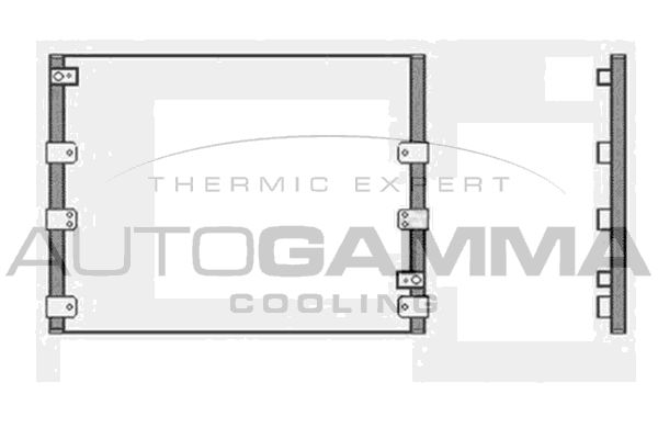 AUTOGAMMA Конденсатор, кондиционер 104001