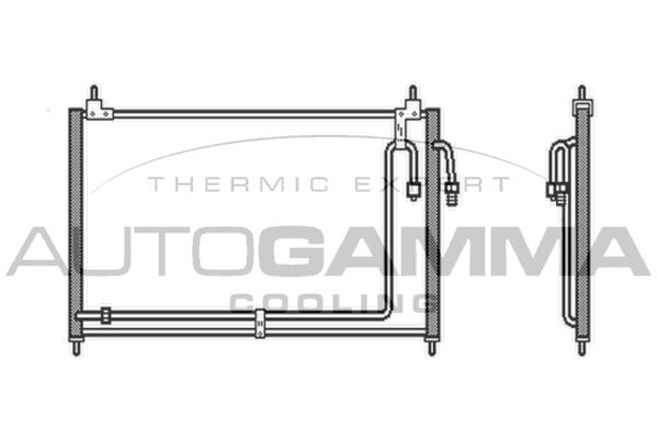 AUTOGAMMA Конденсатор, кондиционер 104003