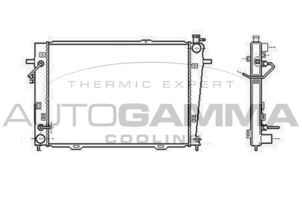 AUTOGAMMA Radiators, Motora dzesēšanas sistēma 104011