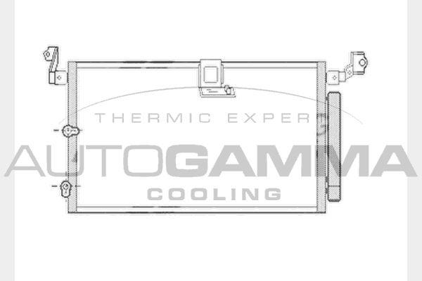 AUTOGAMMA Конденсатор, кондиционер 104026