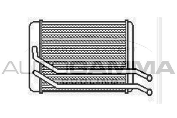 AUTOGAMMA Теплообменник, отопление салона 104086