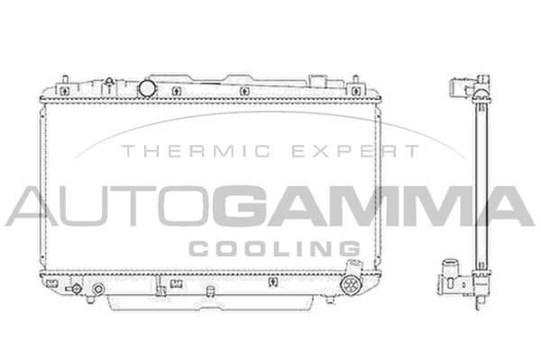 AUTOGAMMA Radiators, Motora dzesēšanas sistēma 104115