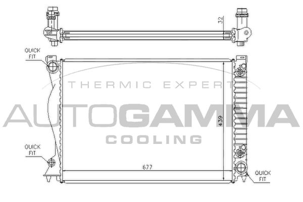 AUTOGAMMA Radiators, Motora dzesēšanas sistēma 104248