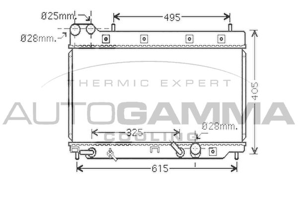 AUTOGAMMA Radiators, Motora dzesēšanas sistēma 104263