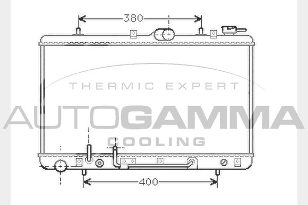 AUTOGAMMA Radiators, Motora dzesēšanas sistēma 104269