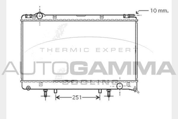 AUTOGAMMA Radiators, Motora dzesēšanas sistēma 104282