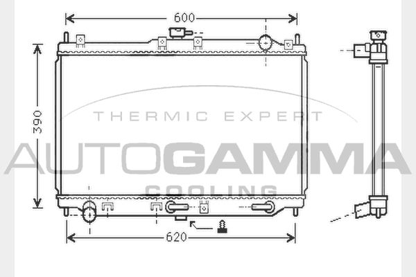 AUTOGAMMA Radiators, Motora dzesēšanas sistēma 104285