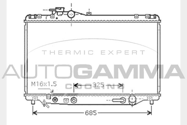 AUTOGAMMA Radiators, Motora dzesēšanas sistēma 104383